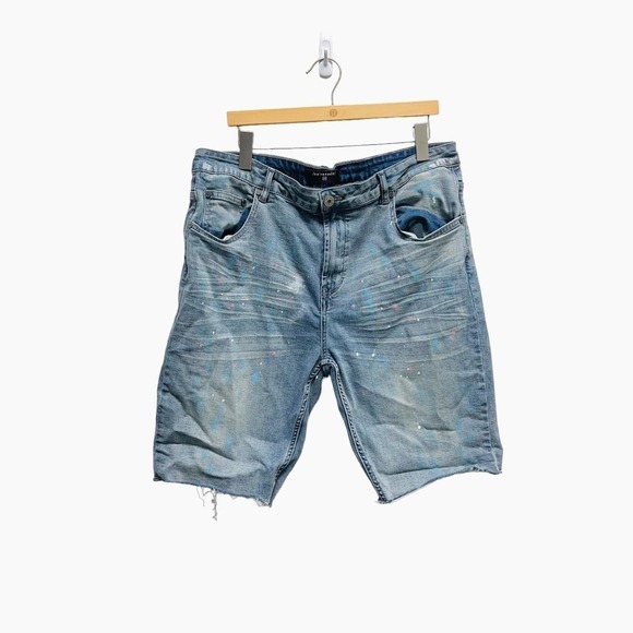 Serenede Denim Short Jeans Paint Splatter Men’s Size 40 - Picture 3 of 8